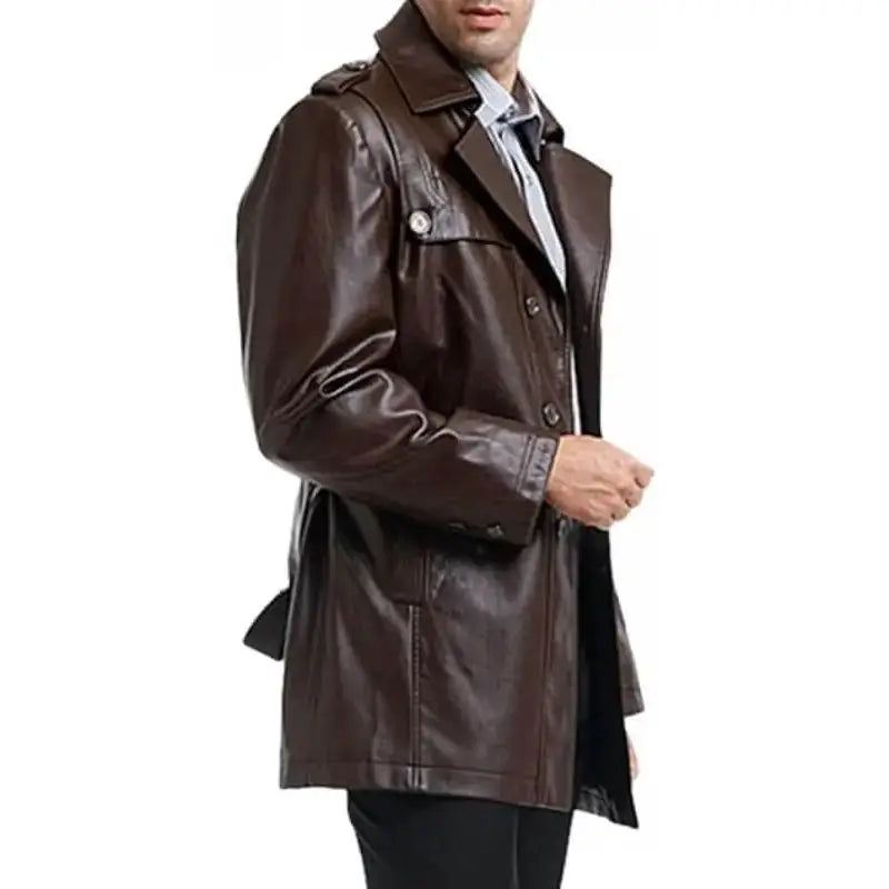 Men’s Brown Motorcycle Leather Jacket