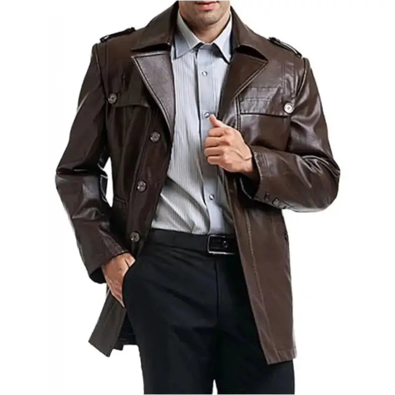 Men’s Brown Motorcycle Leather Jacket