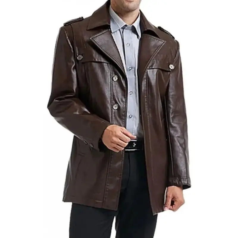 Men’s Brown Motorcycle Leather Jacket