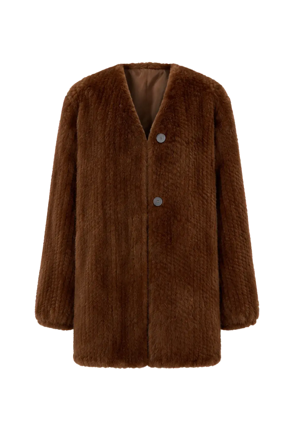 "Moon Serenade" High-luxury imported velvet mink woven fur coat mid-length mink coat (handmade)