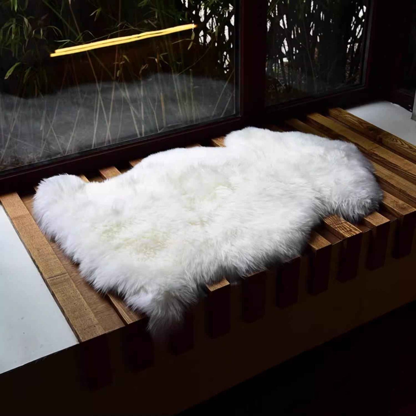 Natural New Zealand Sheepskin Rug 2x3 | Single Pelt | Ultra-Soft Thick Wool | Undyed & Formaldehyde-Free | Nursery-Safe-1