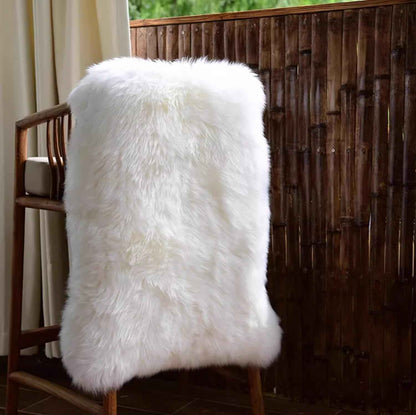 Natural New Zealand Sheepskin Rug 2x3 | Single Pelt | Ultra-Soft Thick Wool | Undyed & Formaldehyde-Free | Nursery-Safe-2