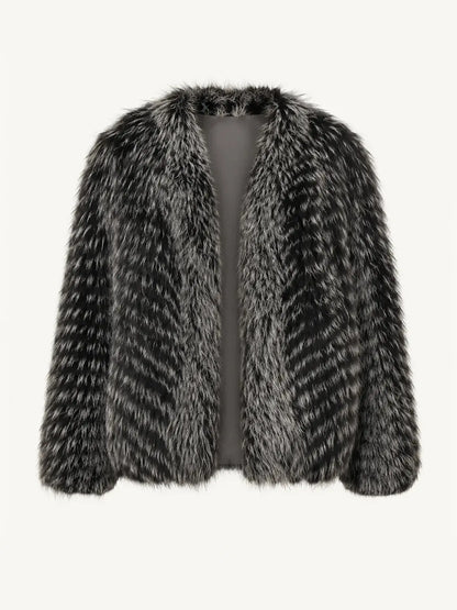 "Polar Night Star" imported sagafurs fox fur coat whole fox fur coat-5