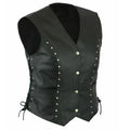 Women’s Punk Motorcycle Leather Vest