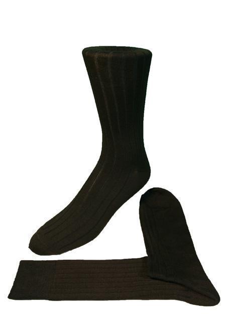 Ribbed Formal Socks-0
