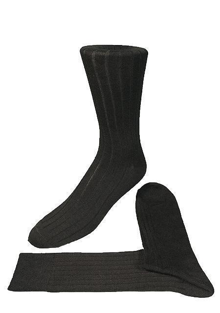 Ribbed Formal Socks-1