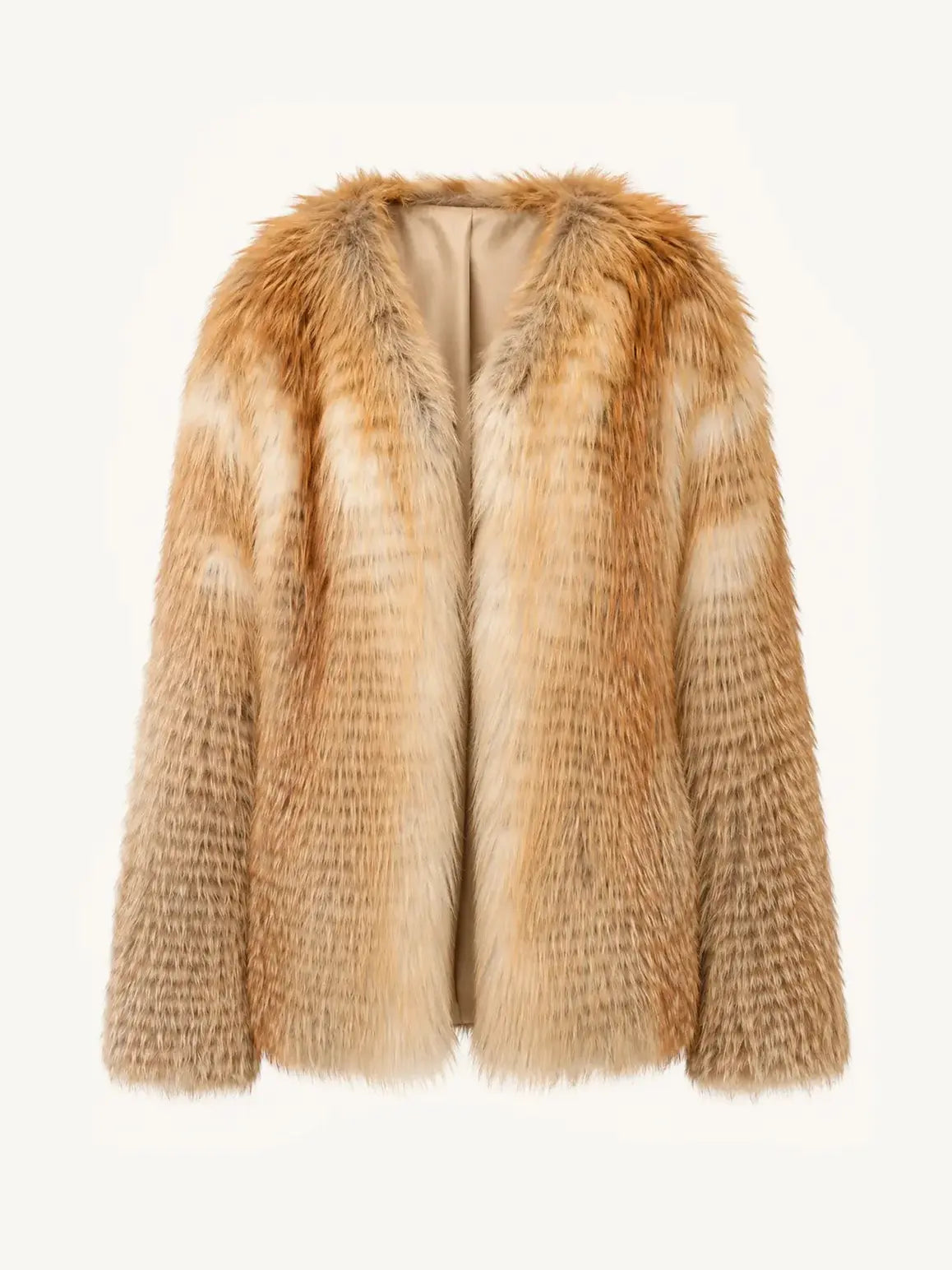 Romantic Nordic Imported colorful fox fur coat