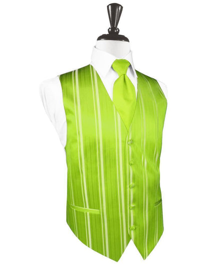 Striped Satin Tuxedo Vest 3-1