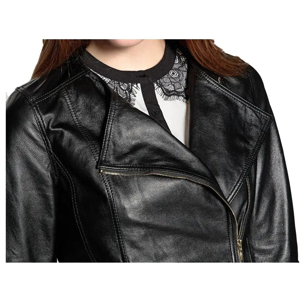 Women’s Soft Leather Motorcycle Jacket