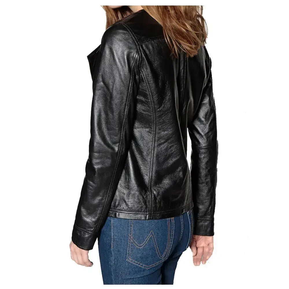 Women’s Soft Leather Motorcycle Jacket
