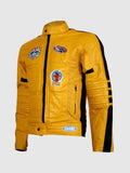 Yellow Motorcycle Leather Jacket